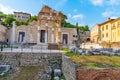 Roman ruins of Tempio Capitolino in Brescia, Italy