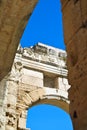 Roman Ruins in Vienne France. Vertical Royalty Free Stock Photo