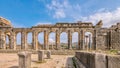 Roman ruins at Volubilis, Morocco. Royalty Free Stock Photo