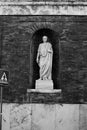 Roman sculpture in marble in Piazza del Quirinale. Rome, Italy Royalty Free Stock Photo