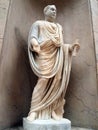Roman Senator Sculpture, Louvre Museum, Parris, France Royalty Free Stock Photo