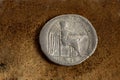 Roman Silver Coin 89 BC Royalty Free Stock Photo