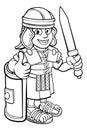 Roman Soldier Cartoon Character