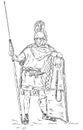 Roman soldier, legionnaire Royalty Free Stock Photo