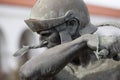 Roman Soldier Statue at a Mission in San Diego Royalty Free Stock Photo