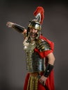 Roman soldier with a sword Royalty Free Stock Photo