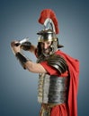 Roman Soldier with sword Royalty Free Stock Photo