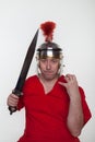 A roman soldier with with a sword