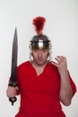 A roman soldier with with a sword