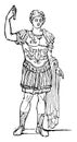 Roman soldier vintage illustration