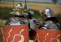 Roman soldiers in armor Royalty Free Stock Photo