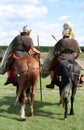 Roman Soldiers Riding Royalty Free Stock Photo