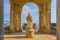 Roman Statue of Ceres in Villa Cimbrone Gardens on the Amalfi Coast, Ravello, Province of Salerno, Italy