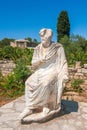 The Roman statue of Gortys, archaeological site on Crete Royalty Free Stock Photo