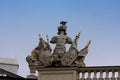 Roman statue on Hofburg palace in Vienna