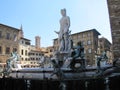 Roman statues symbolize triumph over tyranny in Florence,Italy