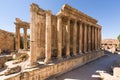 The roman temple of Bacchus, Baalbek Heliopolis, Lebanon Royalty Free Stock Photo