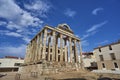 Roman temple of Diana. Merida, Badajoz, Spain Royalty Free Stock Photo