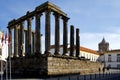 Roman temple in Evora, Portugal.