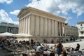 Roman temple, Maison Carree in city of Nimes in southern France