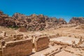 Roman temple in Nabatean city of Petra Jordan