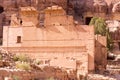 Roman temple ruins - Nabataeans capital city, Petra, Jordan Royalty Free Stock Photo