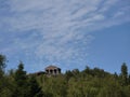 Roman temple at the top of Col du Donon Royalty Free Stock Photo