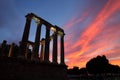 Roman Temple in Ãâ°vora, Portugal Royalty Free Stock Photo