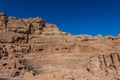 Roman theater arena in nabatean city of petra jordan Royalty Free Stock Photo