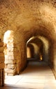 Interior gallery and vomitorium of Theatrum Balbi, Roman theater of Cadiz, Andalusia, Spain