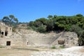 Roman theater in Pollio& x27;s villa at Pausyllipon Royalty Free Stock Photo