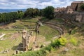 Roman theater ruins, Volterra - Tuscany Royalty Free Stock Photo