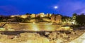 Roman Theatre and the Alcazaba fortress in Malaga Royalty Free Stock Photo