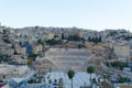 Roman Theatre in Amman at sunset