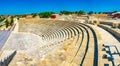 Roman theatre in the ancient Kourion site on Cyprus Royalty Free Stock Photo