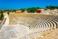 Roman theatre in the ancient Kourion site on Cyprus Royalty Free Stock Photo