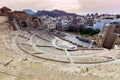 Roman Theatre in Cartagena Royalty Free Stock Photo