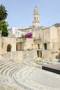 Roman theatre of Lecce on Puglia Royalty Free Stock Photo