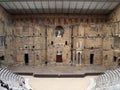 The Roman Theatre in Orange (France); the scene Royalty Free Stock Photo