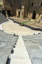 Roman theatre Orange stage view from top seating Royalty Free Stock Photo