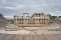 The Roman Theatre proscenium in Merida in Spain. Front View Royalty Free Stock Photo