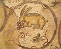 Roman tiles picture of a rabbit Royalty Free Stock Photo