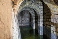 Roman underground cistern, Jerusalem, Israel Royalty Free Stock Photo