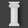 Roman vector white column icon