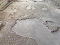 Roman villa floor mosaic remains Sremska Mitrovica Serbia