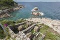 Roman villa at Sorrento coast Royalty Free Stock Photo