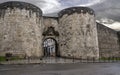 Roman walls of Lugo. World Heritage Site. Galicia, northwest of Spain Royalty Free Stock Photo