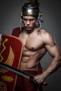 Roman warrior with sword.