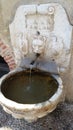 Roman water fountain in Asolo, Italy Royalty Free Stock Photo