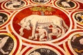 Roman Wolf Romulus Remus mosaic floor